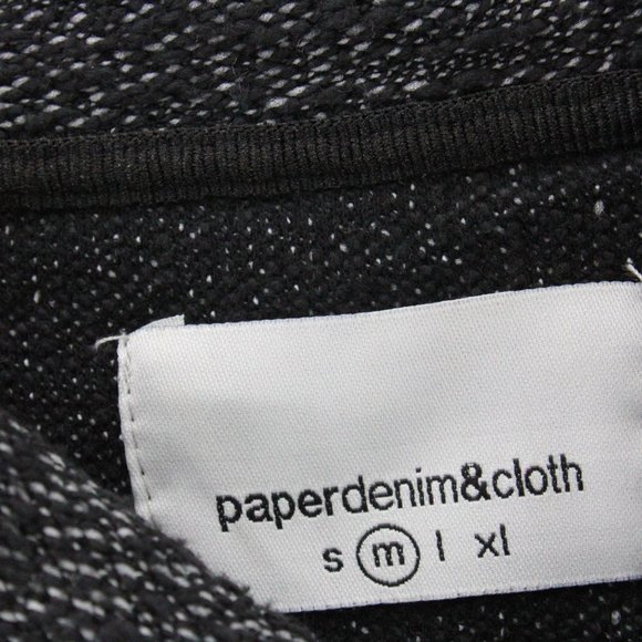 Paper Denim & Cloth Sweater Mens Gray Pullover Long Sleeve Knit Cotton Medium M - Picture 6 of 9